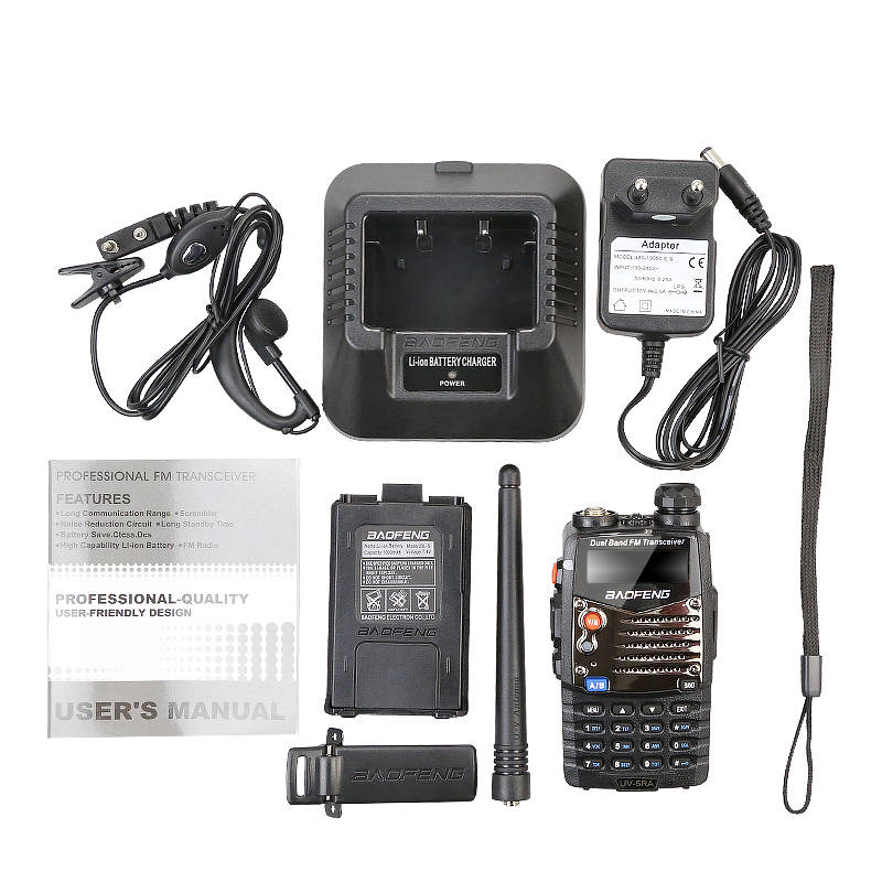 BAOFENG UV-5RA Handheld Mini Walkie Talkie Two Way Transceiver Radio Dual Band Full Channels