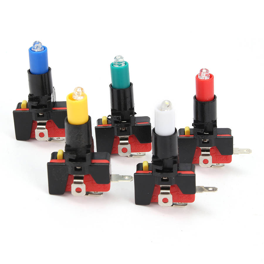 LED Arcade USB Joystick Push Button With Micro Switch USB Encoder DIY Kit