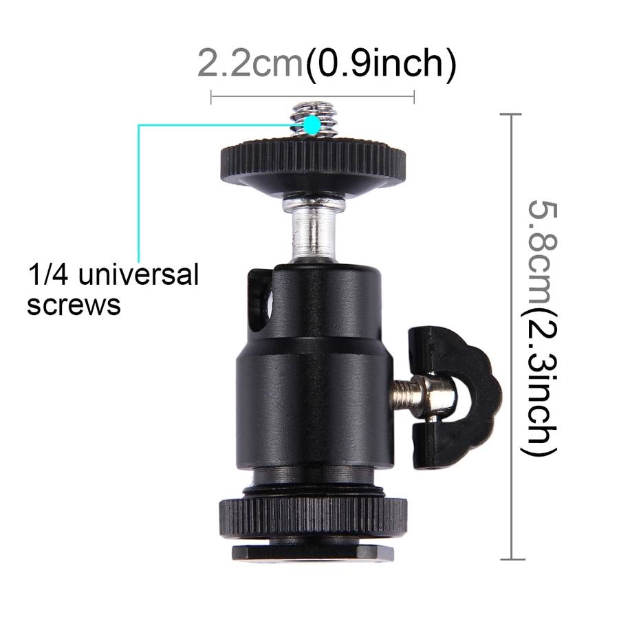 PULUZ PU211 Cold Shoe Tripod Head