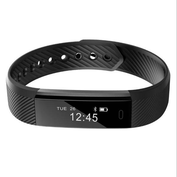 ID115HR Heart Rate Monitor Smart Bracelet Fitness Tracker Step Counter Wristband for Android IOS