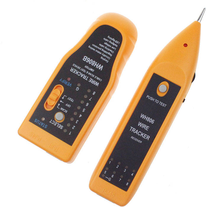 WH806B Telephone Wire Tracker Network Cable Tester Electrical Line Finding Testing for Cat5 Cat5E Ca