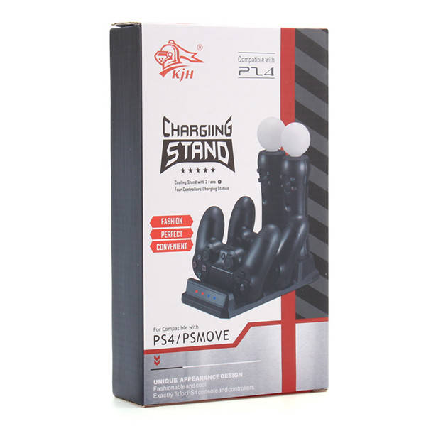 4 In 1 Controller Charger Dock Station Stand For Play Station PS4 PSVR VR Move