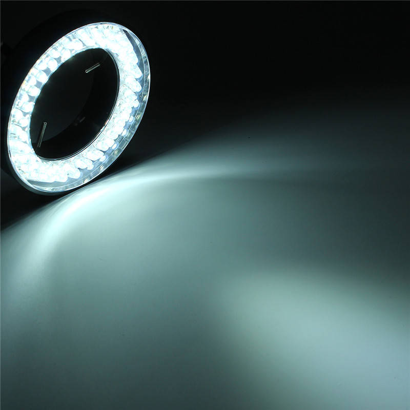 60Pcs LED Adjustable Ring Light illuminator Lamp for Stereo Zoom Microscope US Plug