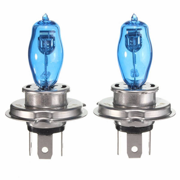Pair H4 100W 6000K HID Halogen Bulb Car Headlight Lamp White