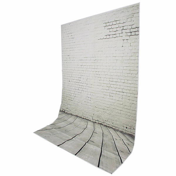 5X7ft Wall Wooden Floor Studio Seamless Vinyl Backdrops Photo Backgrounds Props