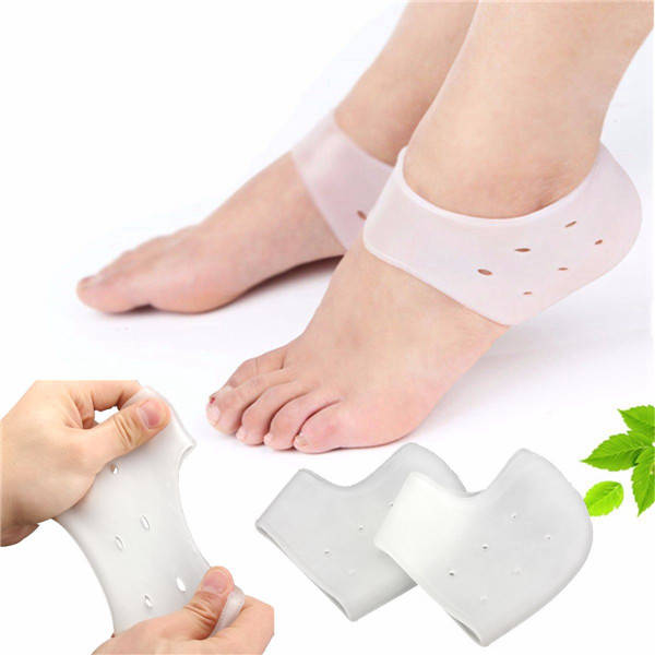 1 Pair Squishy Soft Silicone Moisturizing Heel Socks Feet Skin Care Anti Crack Control Foot Protecto