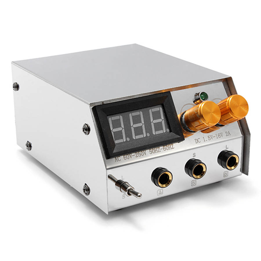 LCD Digital Dual Flat Tattoo Power Supply