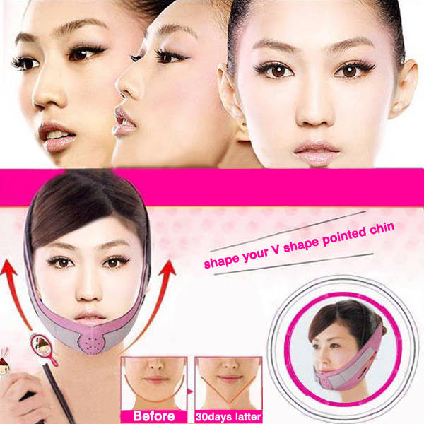 Nylon Face Slimming Belt Face Thining Mask Bandage   