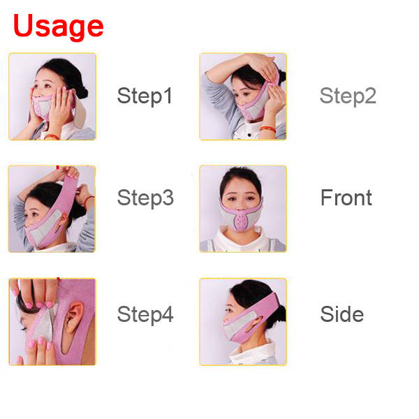 Nylon Face Slimming Belt Face Thining Mask Bandage   