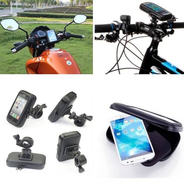 Motorcycle Phone Holder Navigation Waterproof Touch Bag for Galaxy