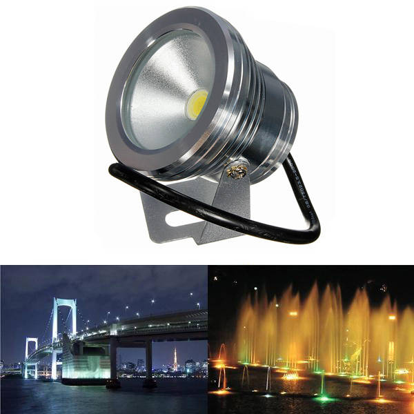 10W Underwater LED Flood Wash Waterproof Spot Light Pool Outdoor 12V
