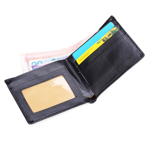 Men's Leather Business Wallet Pocket Card Clutch Bifold Slim Purse