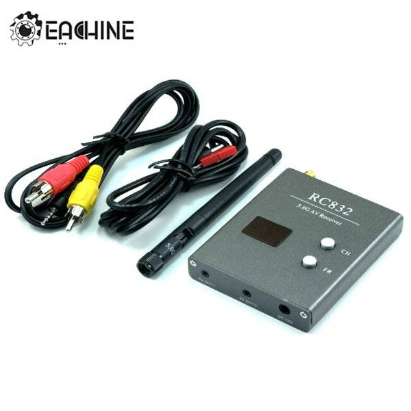 Eachine RC832 Boscam FPV 5.8G 48CH Wireless AV Receiver for RC Drone FPV Racing