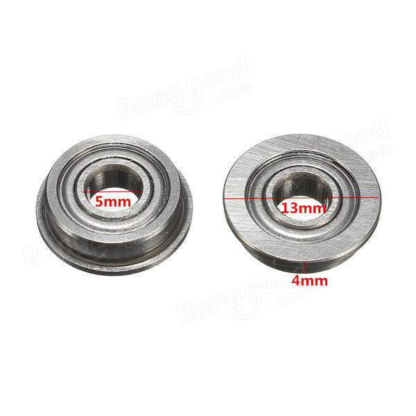 10pcs F695ZZ 5mmx13mmx4mm Double Shielded Flanged Ball Bearings