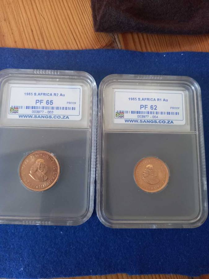 THE 1965 GOLD PROOF R2 & R1