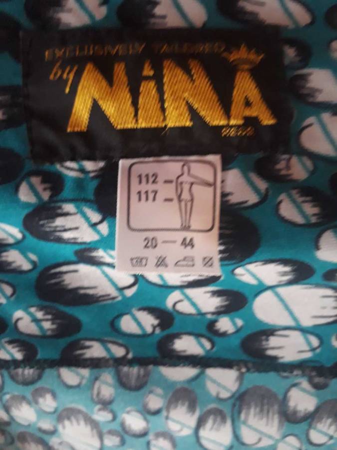 VINTAGE 1980'S DRESS WITH MATCHING JACKET WITH TWO POCKETS  - SIZE 20/44/4XL - GOOD VINTAGE COND