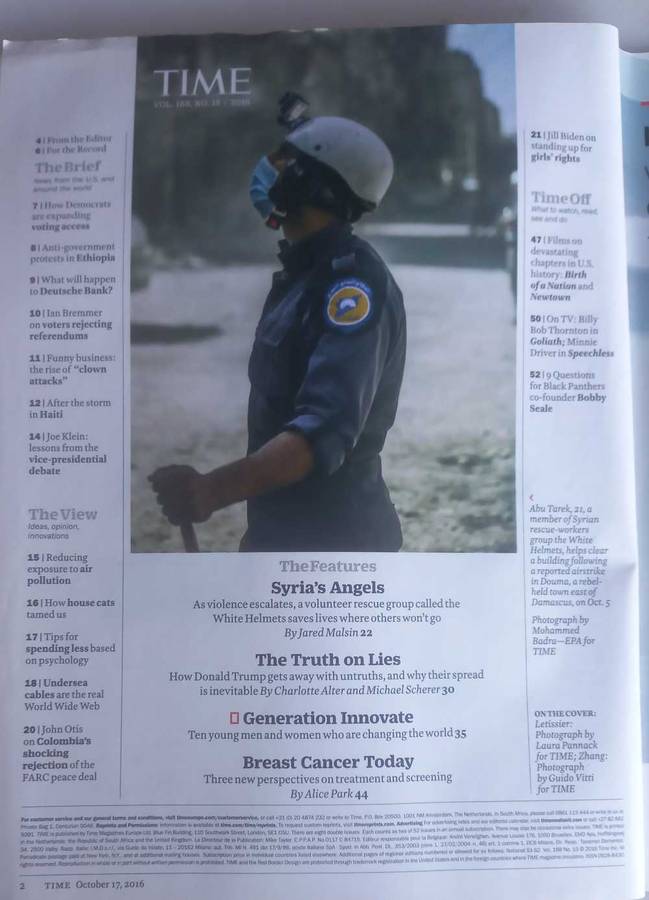 Time magazine October 17, 2016