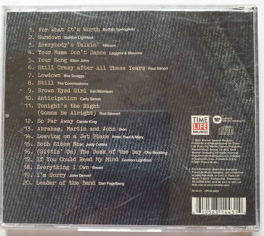 CD - SINGERS AND SONGWRITERS - CLASSICS - USA - 2001 - COMPILATION - R144-31 - OPCD-2803 - VG+