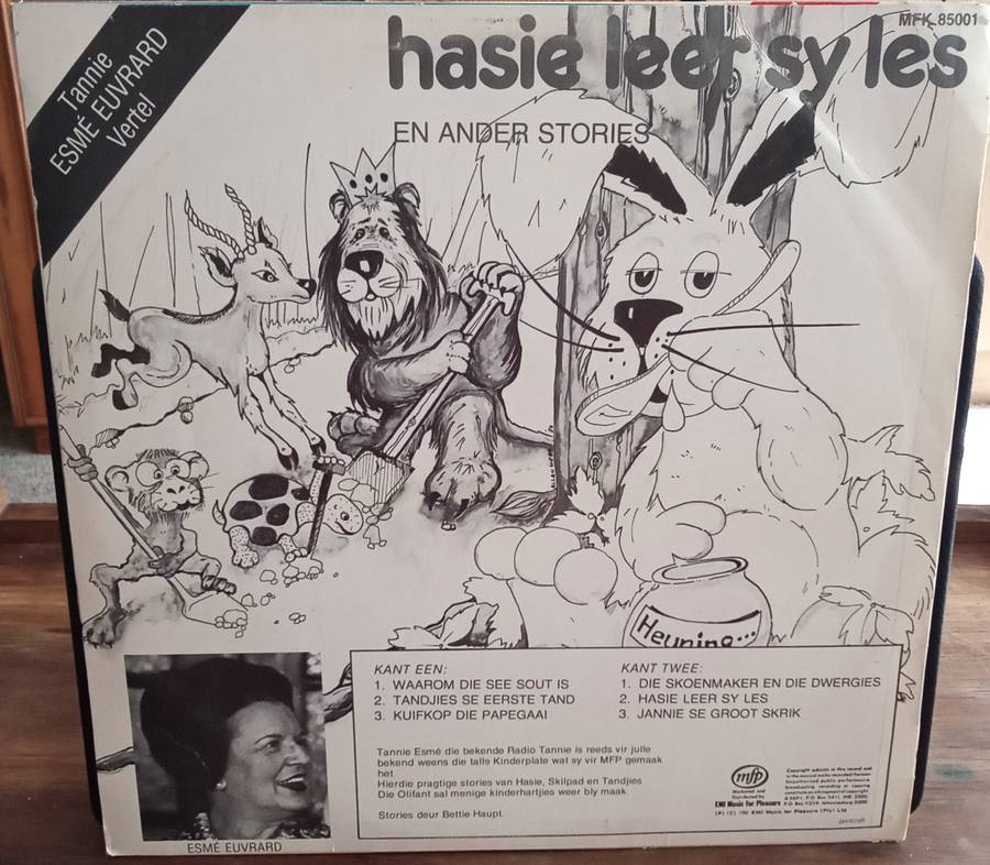 HASIE LEER SY LES - ESME EUVRARD LP VINYL RECORD AFRIKAANS