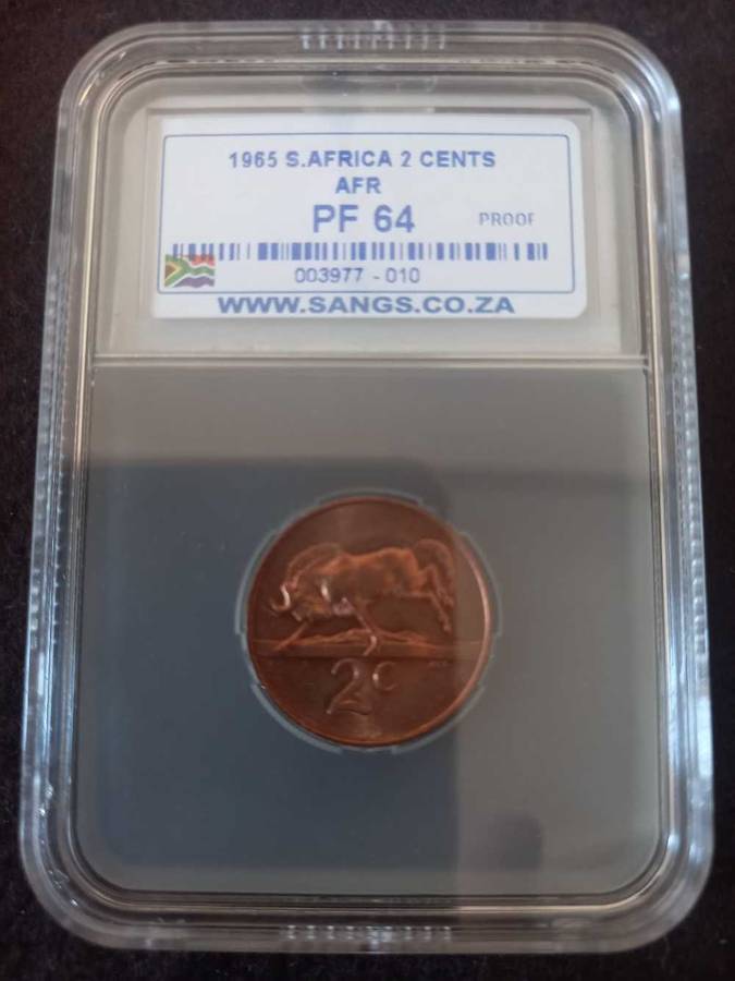 THE POPULAR 1965 GRADED PROOF SET.  PF64