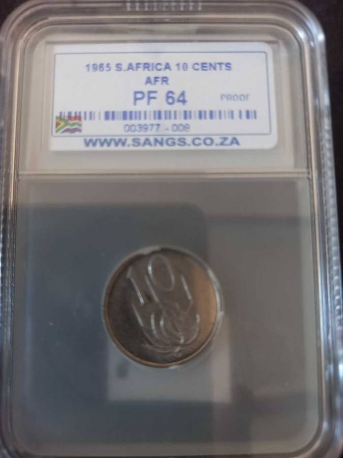 THE POPULAR 1965 GRADED PROOF SET.  PF64
