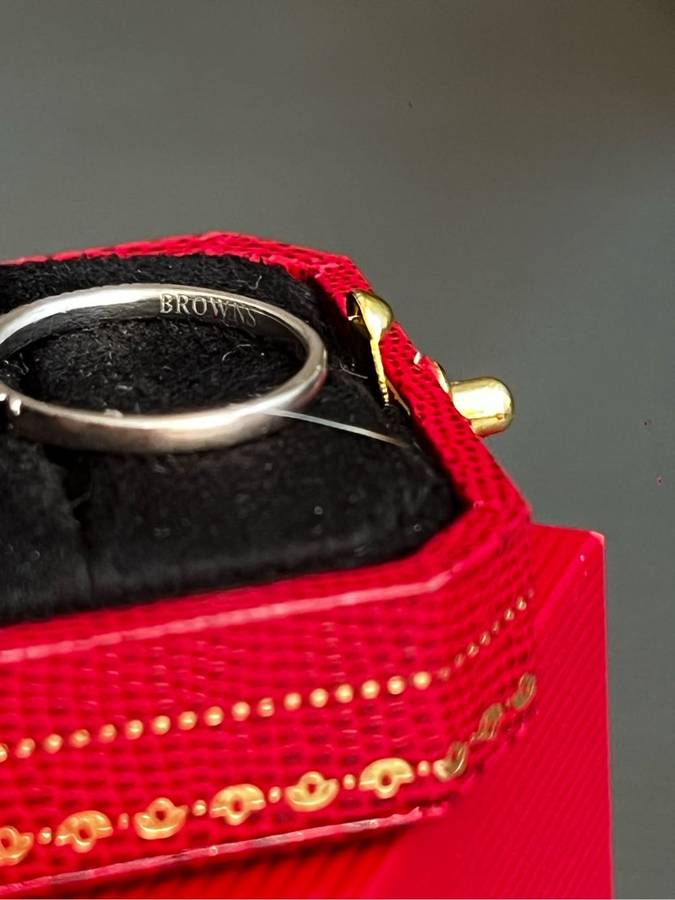 18ct Browns Black Diamond Ring