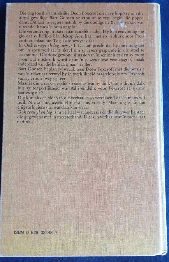 Ook terwyl ek lag deur ID Lamprecht