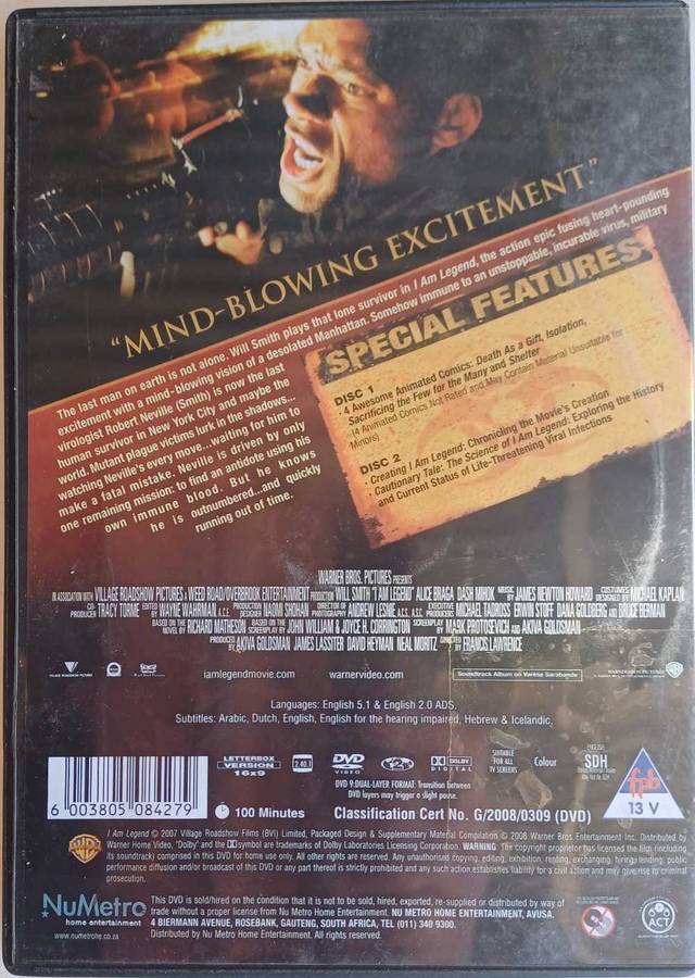 I am legend - two disc special edition dvd