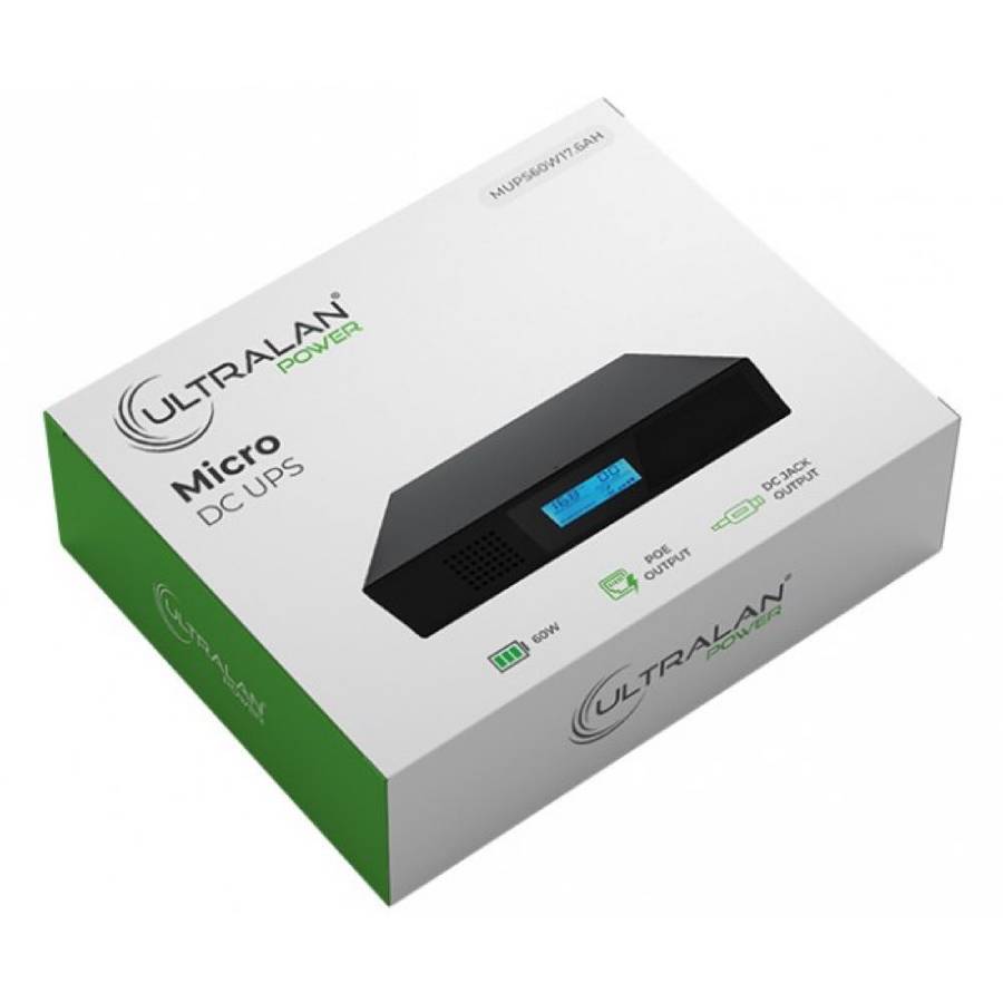 UltraLAN Mini UPS (DC & PoE) - 60W 17.6AH