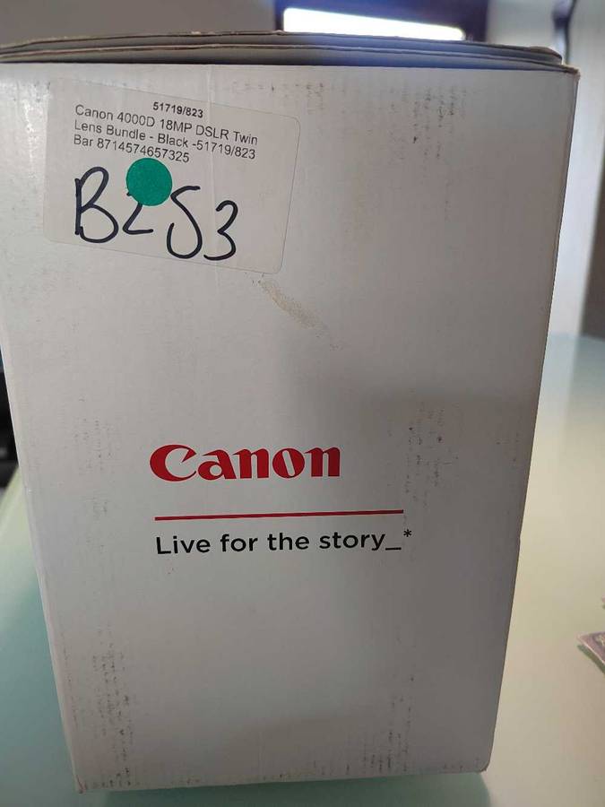 Canon 4000D DSLR Twin Lens Camera Kit