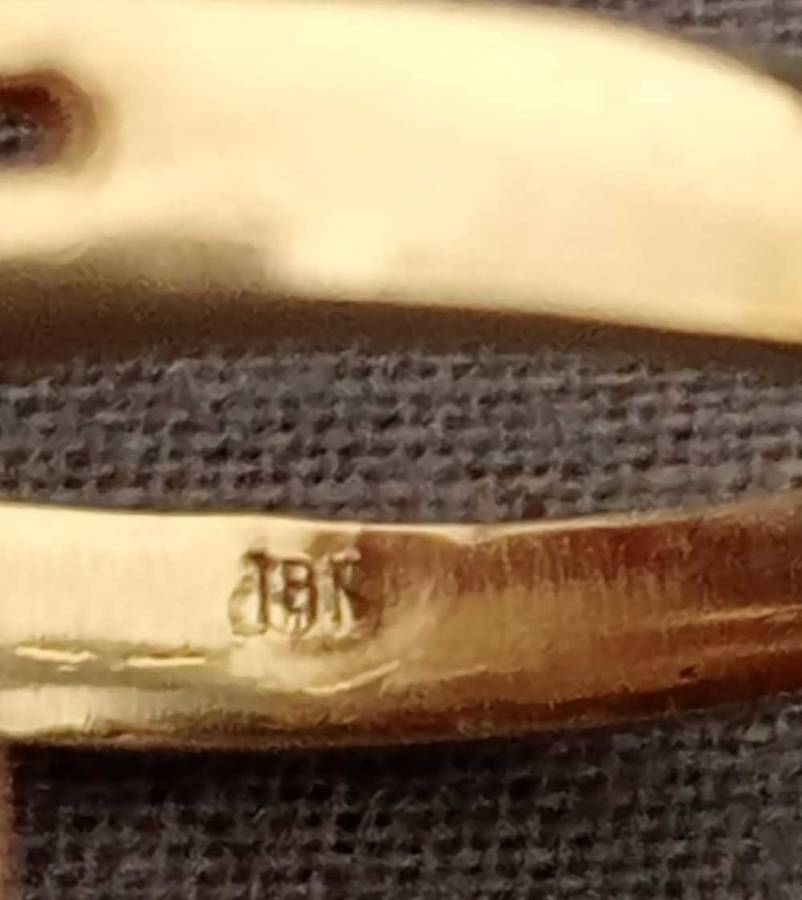 18k yellow gold Pearl ring vintage 1981