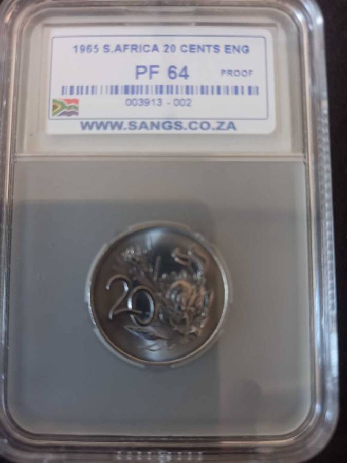 THE POPULAR 1965 GRADED PROOF SET.  PF64