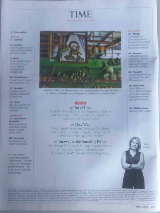 Time magazine April 6, 2015