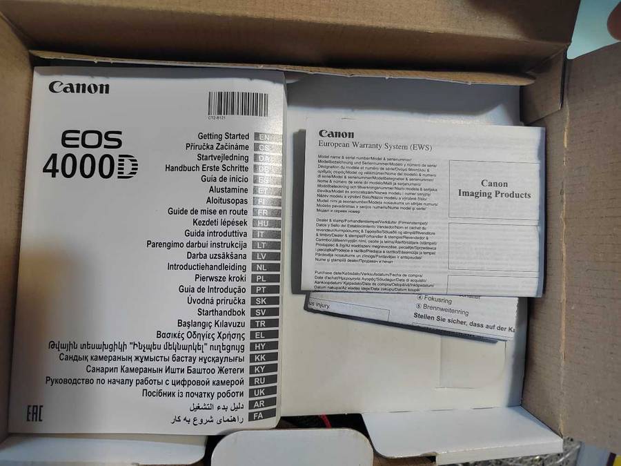 Canon 4000D DSLR Twin Lens Camera Kit