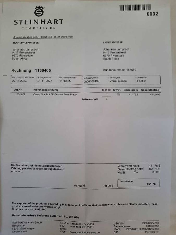 Mens Divers Watch Automatic 42mm Stainless Steel.