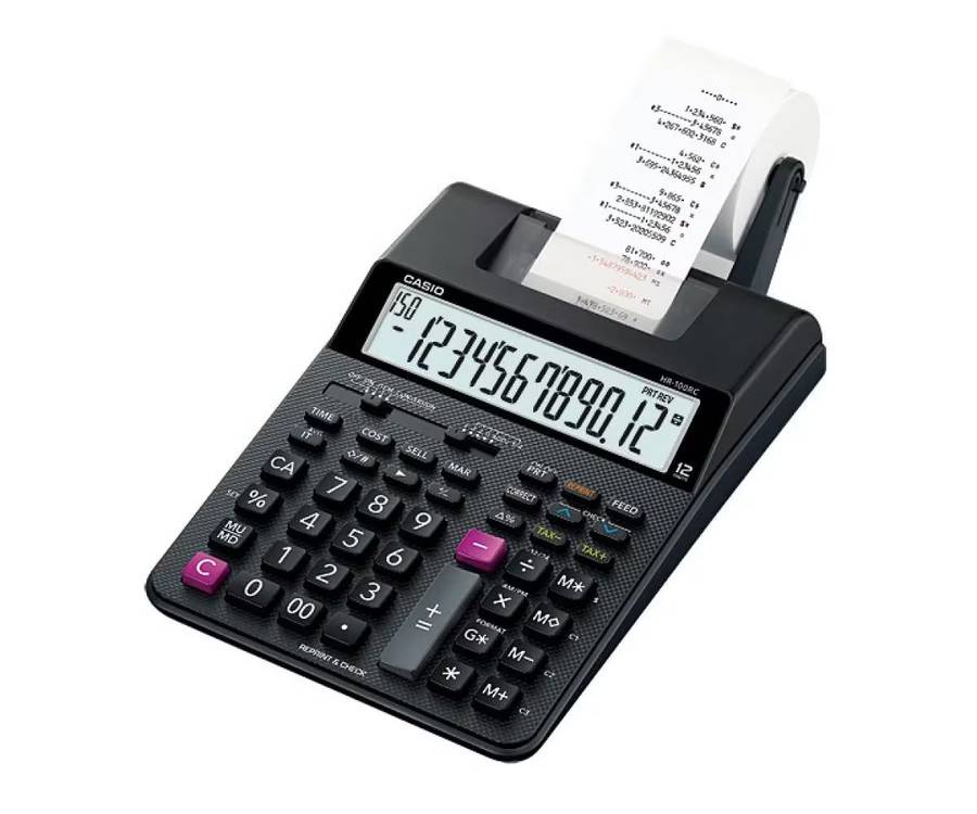 CASIO HR-100RC Compact Printing Calculator