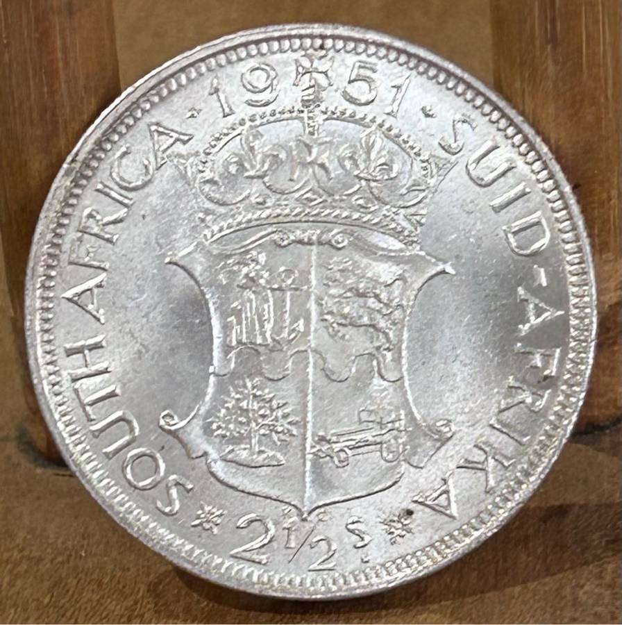 1951 SCARCE 21/2 SHILLING UNC