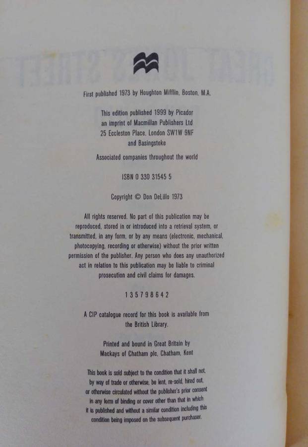 Great Jones Street by Don Delillo