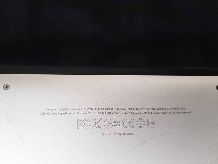 Apple mac book pro A1297