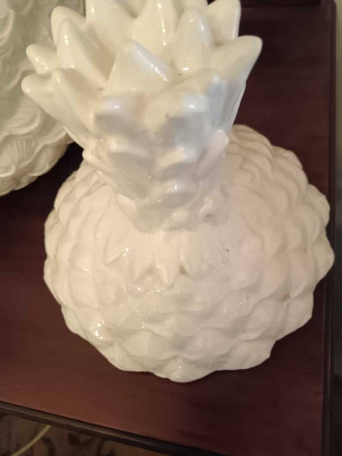 Stunning White Porcelain Pineapple Taureen with Ladle