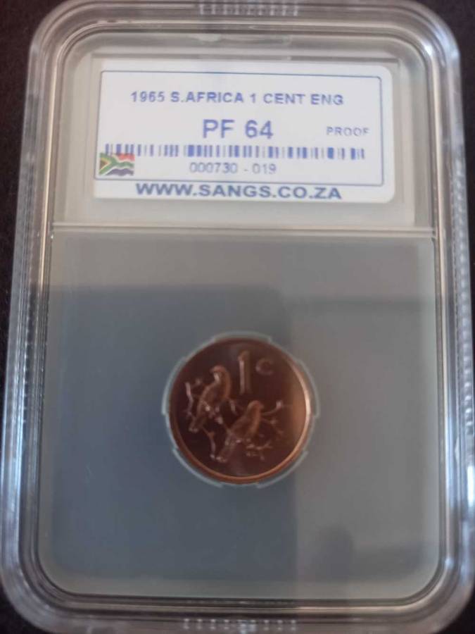 THE POPULAR 1965 GRADED PROOF SET.  PF64