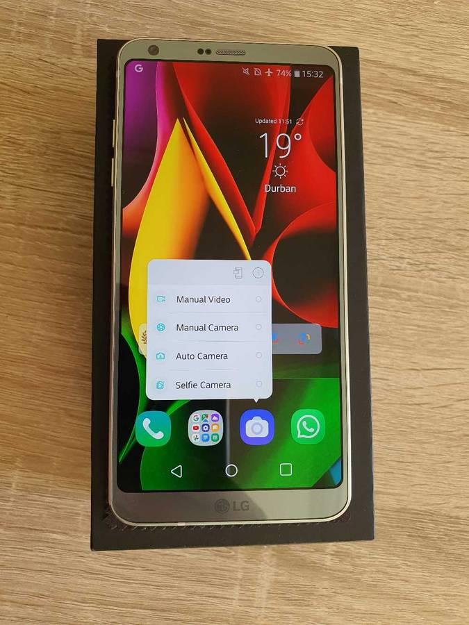 LG G6 Platinum 4/32GB, wide/Ultrawide camera R1325