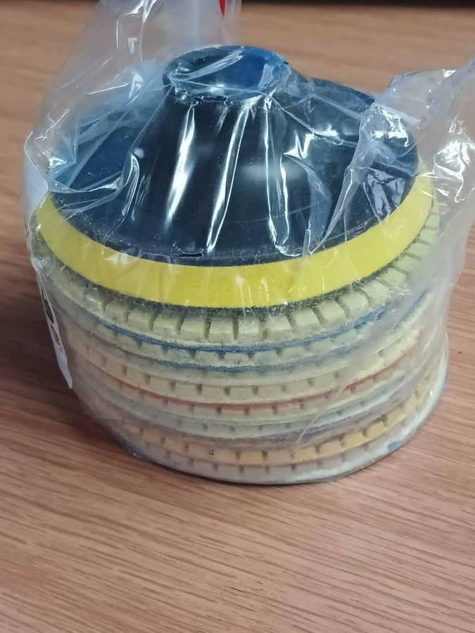 10pcs 4 Inch Diamond Polishing Pads Set Wet Dry Polishing Pad Kit