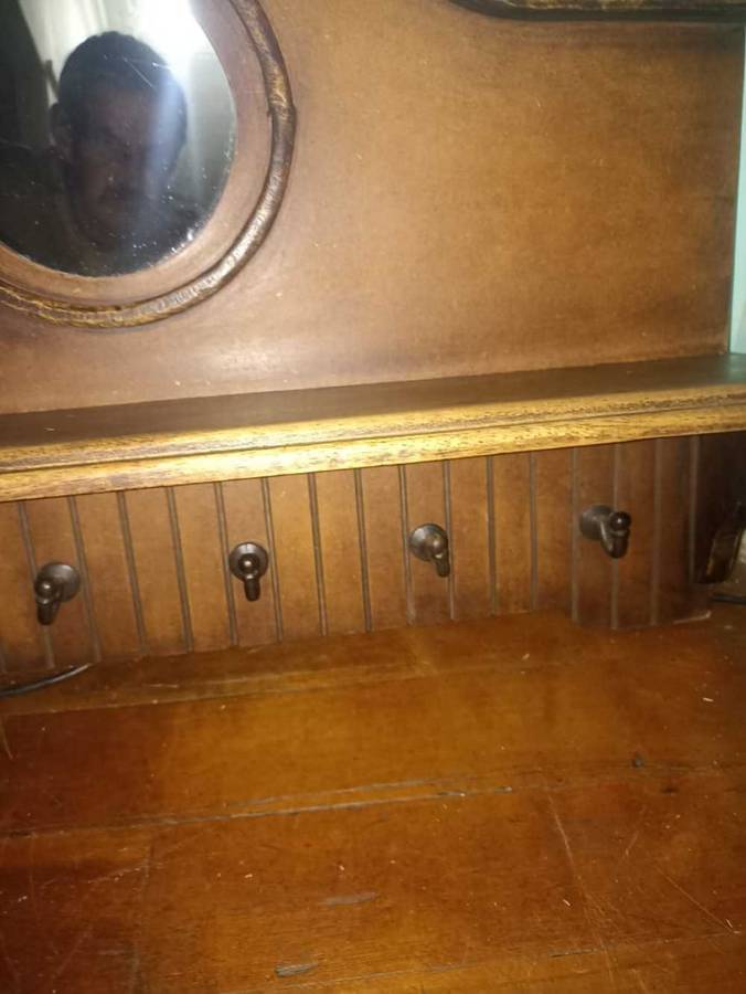 Vintage Oak Coatrack