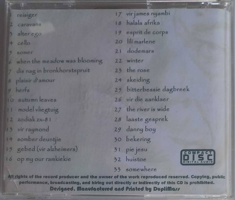 Piet de Jager Ouhout cd