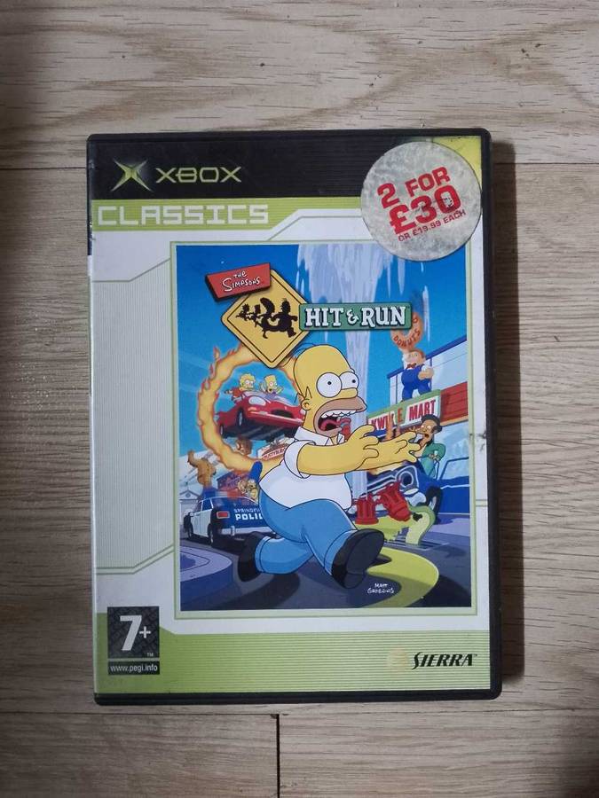 Simpsons hit and run Xbox (OG)