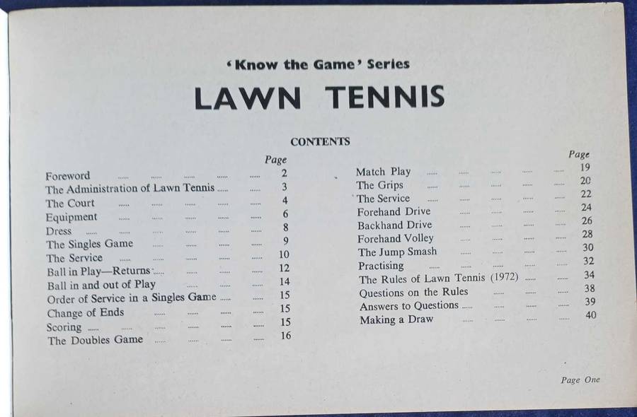 Lawn tennis