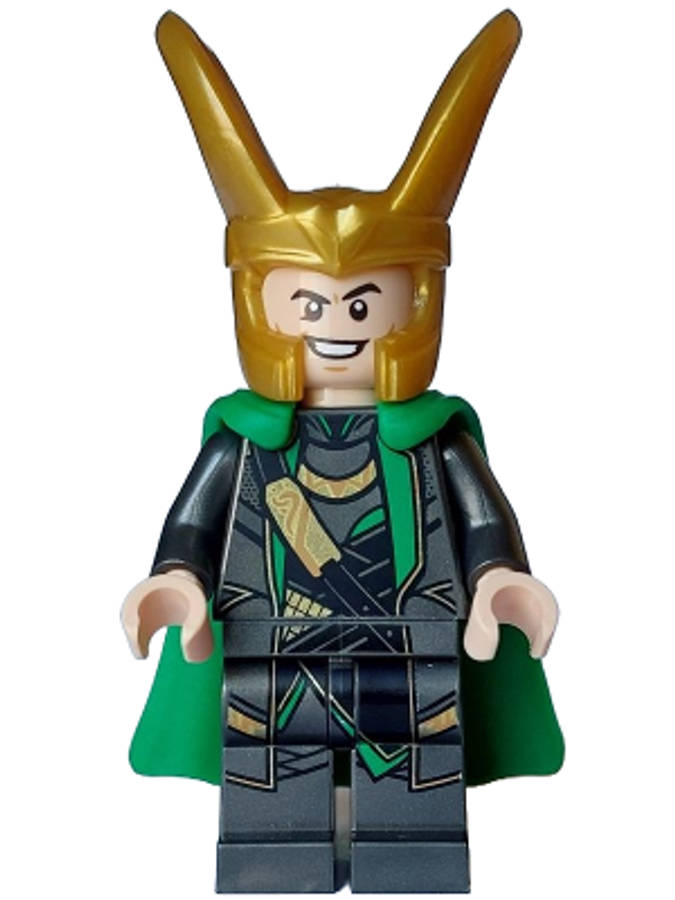 Lego (N) ~ Loki - Pearl Dark Gray Suit Flexible Rubber Cape~