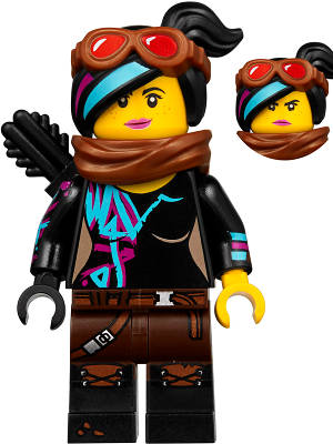 Lucy Wyldstyle with Black Quiver, Reddish Brown Scarf and Goggles - Original Lego Minifigures *NEW*