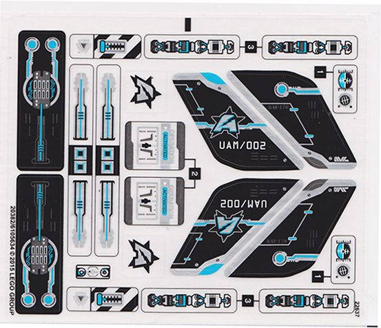 Lego (N) ~ Sticker Sheet for Set 70170 - (20382/6105634)~